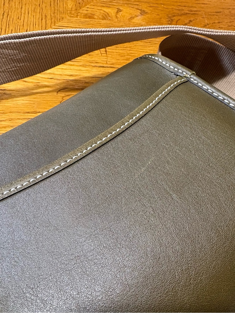 Dooney & Bourke Olive Green Crossbody Saddle Bag - Picture 5 of 10